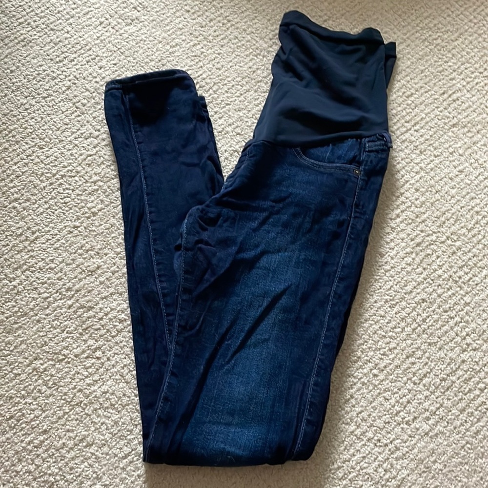 AG Dark Skinny Maternity Jeans size 27